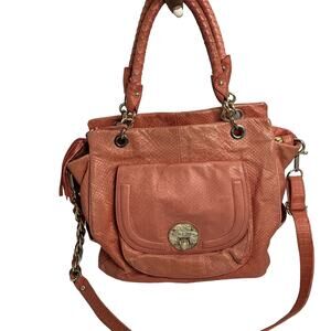 Elliott Lucca Coral Leather Handbag